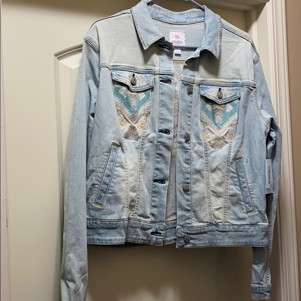 LuLaRoe Harvey denim jacket